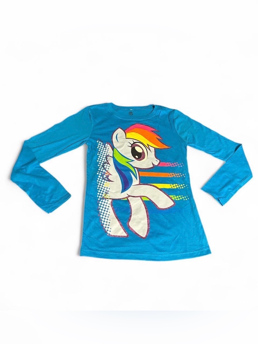 My Little Pony Blue Long-Sleeve Tee with Rainbow Dash